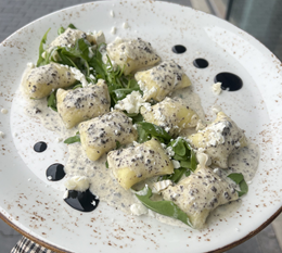 Gnocchi faszerowane serem kozim i truflą